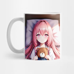 Ai - Anime Girl Holding a Bear Doll 3 Mug